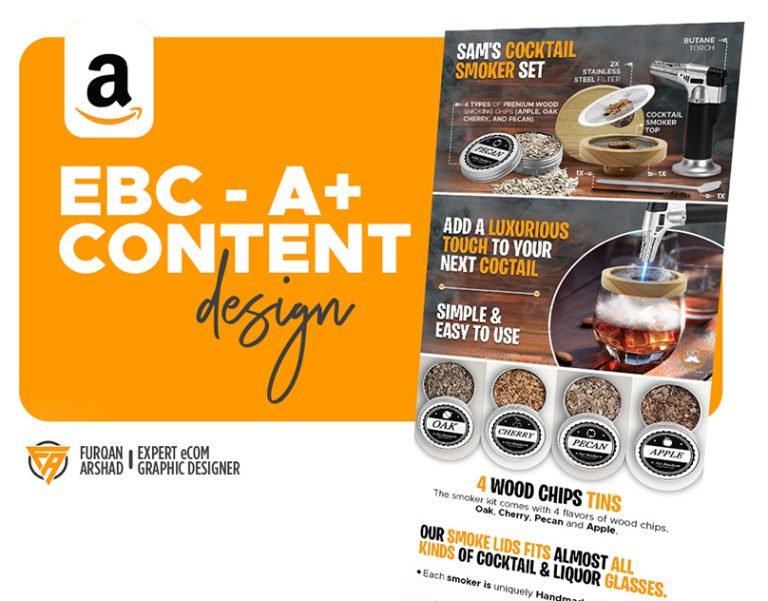 Sam’s Cocktail Somoker Set Amazon EBC | Amazon A+ Content